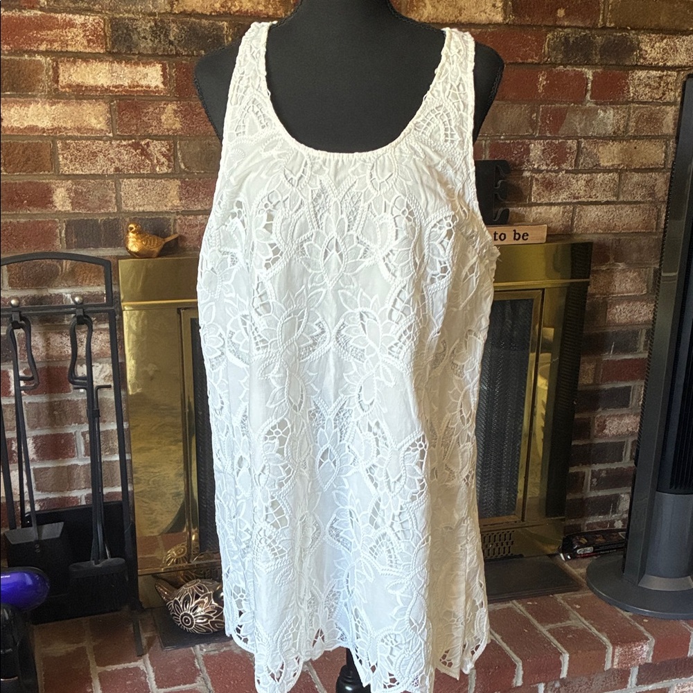 H&M White Lace Mini Dress #B